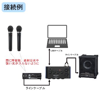 Roland 簡易PAセット 赤外線ワイヤレスマイク2本付 ハイブリッド会議向きセットの画像