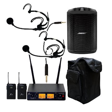 BOSE 簡易PAセット S1 Pro + (ケース/ダンス用ヘッドマイク2個セット)の画像