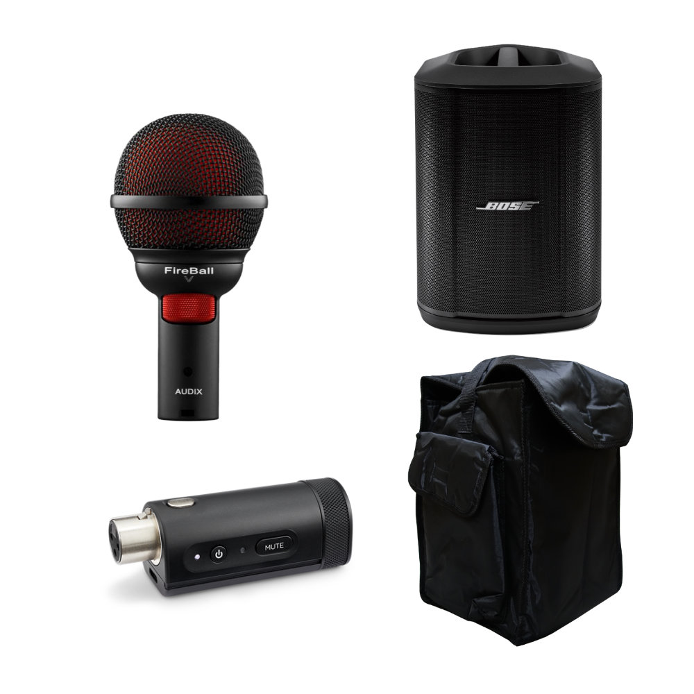 BOSE 簡易PAセット S1 Pro + (ケース/マイク/XLRワイヤレスアダプターセット)の画像