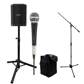 BOSE S1 Pro + (スピーカースタンド/ケース/バッテリー駆動対応 有線マイク1本セット)の画像