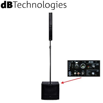 dBTechnologies コラム型スピーカーセット ES802 (モノラル/1200W PEAK)の画像