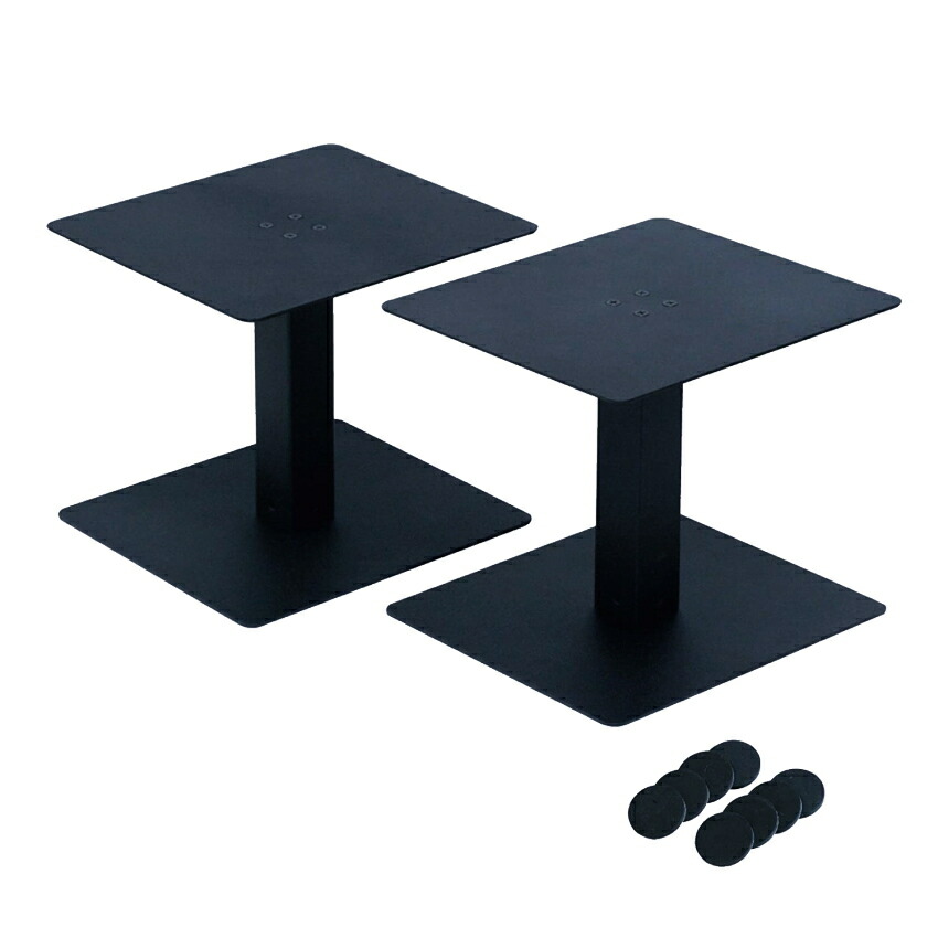 KIKUTANI キクタニ モニタースピーカー スタンド MO-SPS MOSPS 2本1組 耐荷重 12kg 高さ 206mm 固定 天板サイズ 210 x 240mm 底面ゴムインシュレータ付属の画像