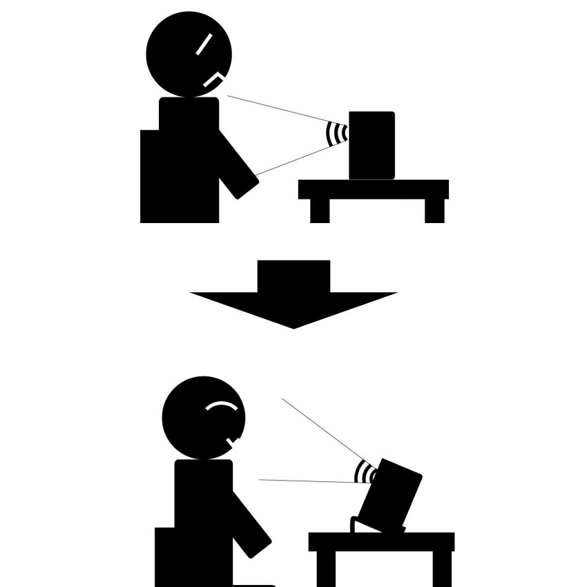 キクタニ 小型 モニター スピーカー スタンド(ペア)  MO-SPS-Z【平置き角度10°＆15°反転調整】の画像