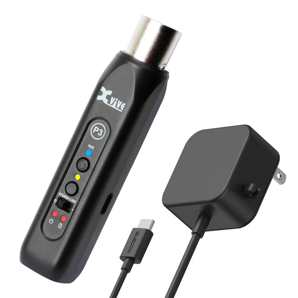 xvive Bluetoot受信機 充電対応 XV-P3 スタジオ練習 簡易PAセットに ワイヤレス再生が便利の画像