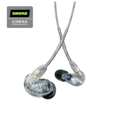 SHURE イヤホン SE215 CL クリアー 電子楽器のモニタリングにもの画像