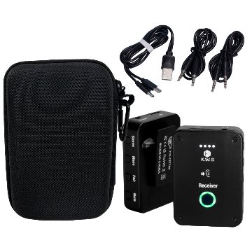 ワイヤレス イヤモニター 送受信機セット KWS-EM1 セミハードケース付きセットの画像