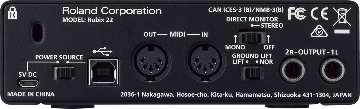 Roland USBオーディオインターフェイス Rubix22の画像