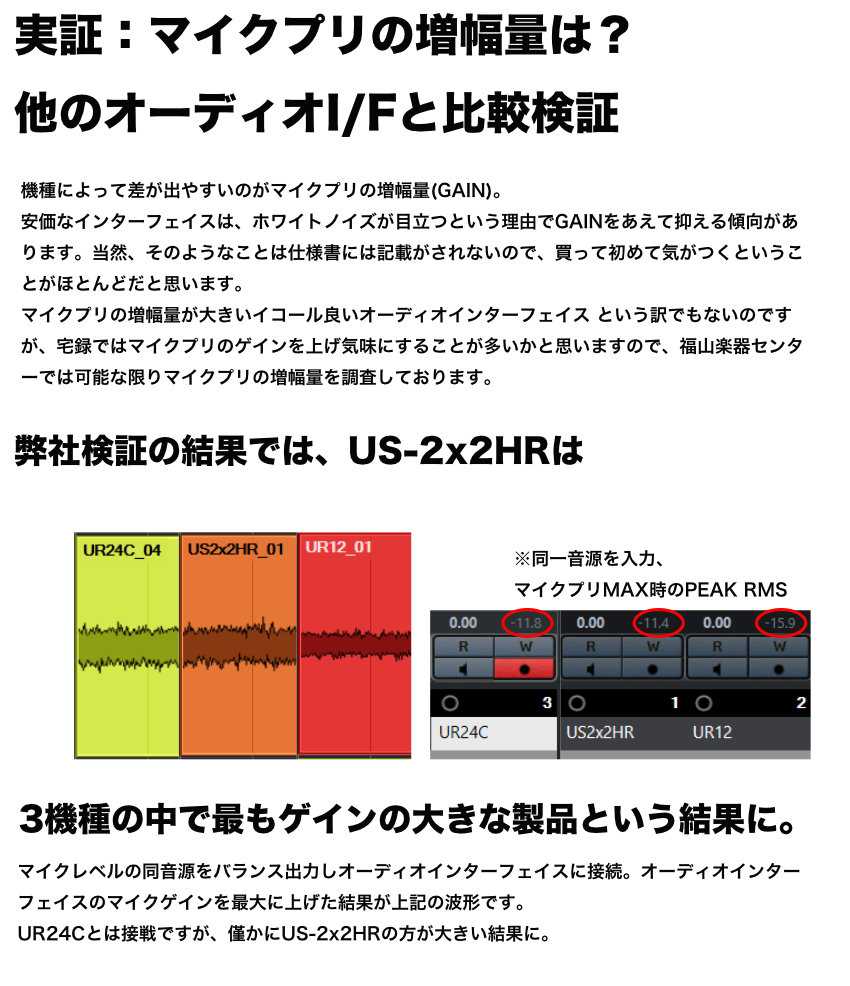 TASCAM USBオーディオインターフェイス US-4x4 HRの画像