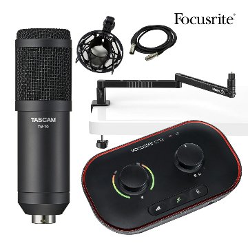 Focusrite Vocaster ONE　配信セット (ダイナミックマイク TM-70セット)の画像