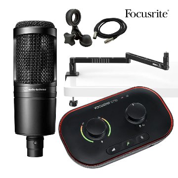 Focusrite Vocaster ONE　配信セット (audio-technica AT2020セット)の画像