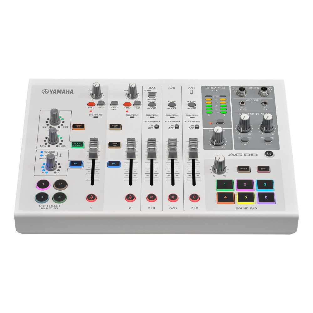 YAMAHA ヤマハ AG08 WHITE 配信用ミキサーの画像