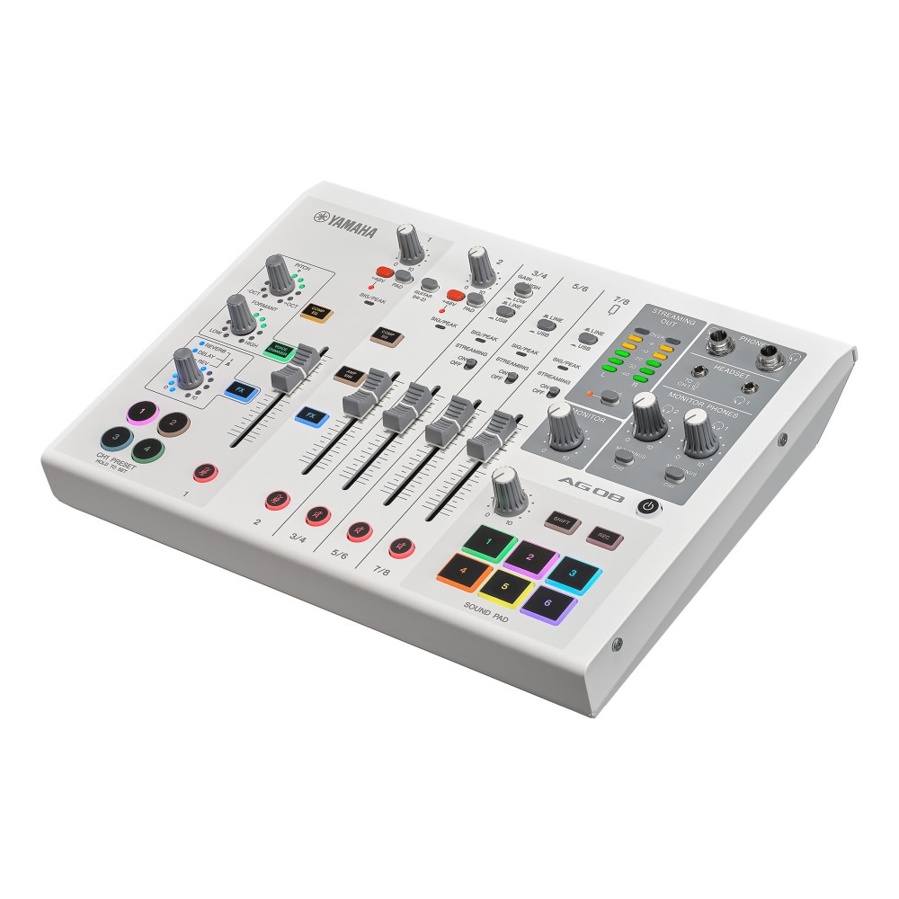 YAMAHA ヤマハ AG08 WHITE 配信用ミキサーの画像