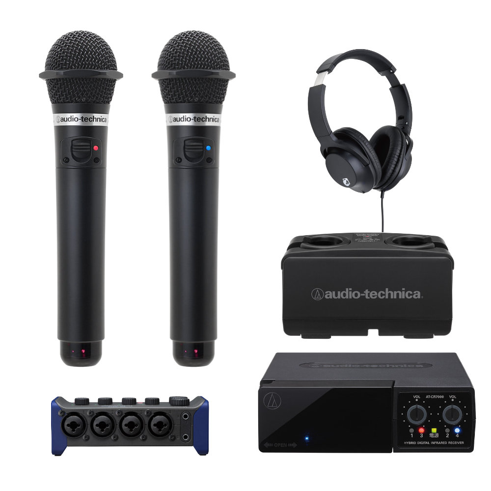 ZOOM AMS-44 ワイヤレスマイク2本セット(赤外線) WEB会議向きの画像