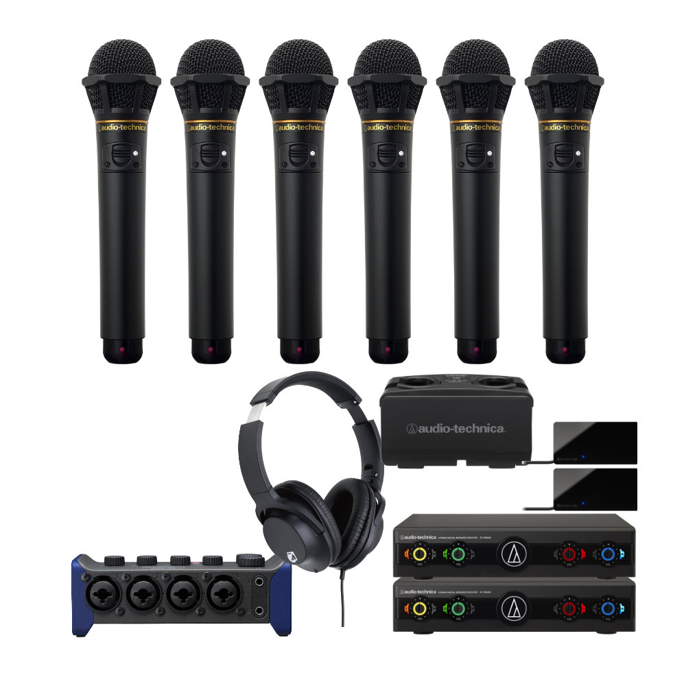 ZOOM AMS-44 ワイヤレスマイク6本セット(赤外線) WEB会議向きの画像