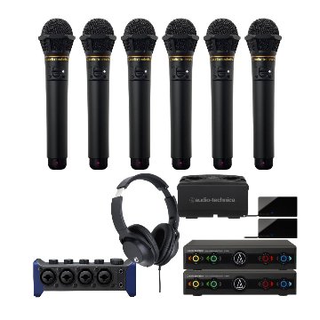 ZOOM AMS-44 ワイヤレスマイク6本セット(赤外線) WEB会議向きの画像