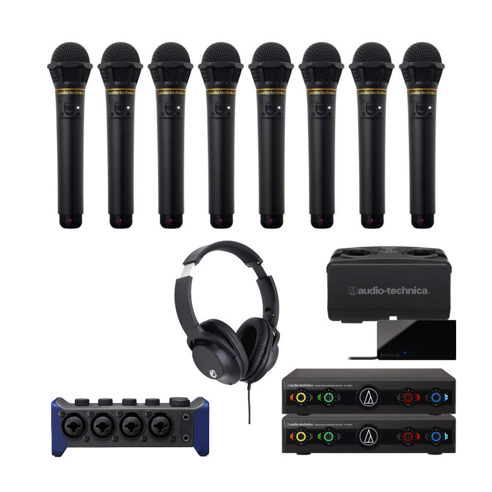 ZOOM AMS-44 ワイヤレスマイク8本セット(赤外線) WEB会議向きの画像