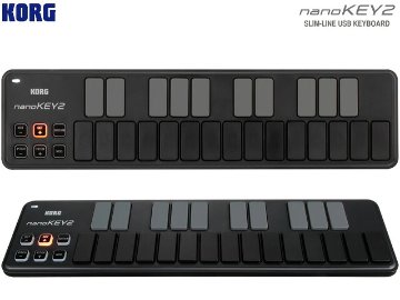 KORG nanoKEY2-BK(ブラック) USB-MIDIコントローラー コルグ ナノキー2の画像