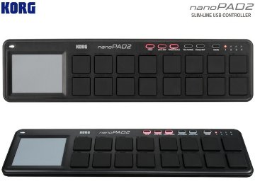 KORG nanoPAD2-BK(ブラック) USB-MIDIコントローラー コルグ パッド2【お取り寄せ】の画像