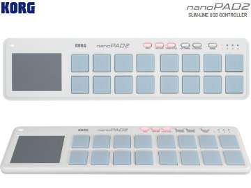 KORG nanoPAD2-WH(ホワイト) USB-MIDIコントローラー コルグ パッド2の画像