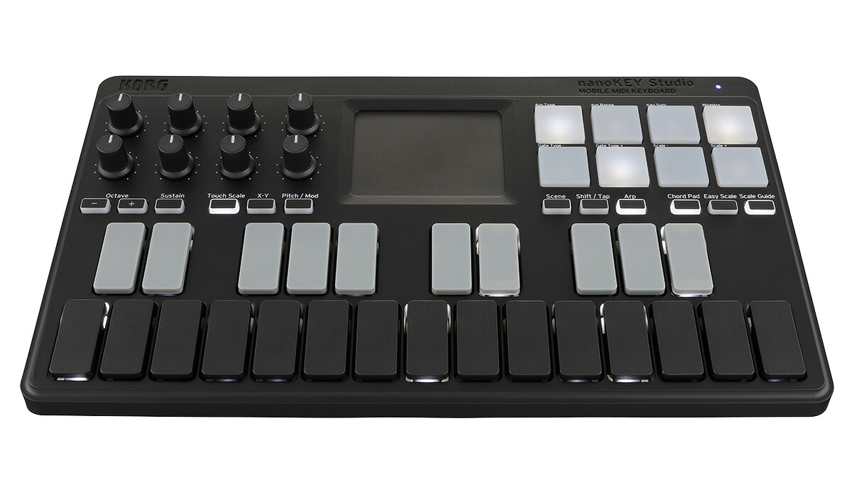 KORG コルグ ワイヤレス MIDIキーボード NANOKEY STUDIO (ナノキー・スタジオ)タッチパッド機能の画像