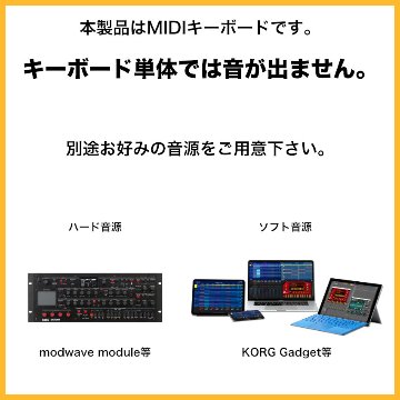 ACアダプター付き■KORG MIDIキーボード Keystage61 61鍵盤 USB MIDI コルグの画像