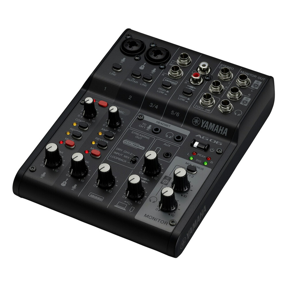 YAMAHA AG06mk2 BK + .コンデンサーマイクセット Seide PC-Me mk2の画像