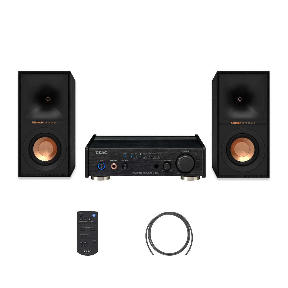 TEAC AI-303 B + ブックシェルフスピーカーセットの画像