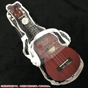 【アウトレット品】ソプラノウクレレ用 ソフトケース クリア/透明 持ち運びに便利な持ち手付き♪ の画像