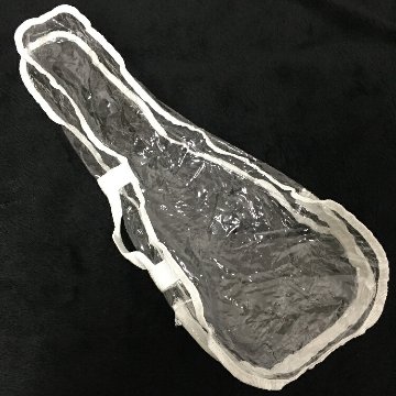 【アウトレット品】ソプラノウクレレ用 ソフトケース クリア/透明 持ち運びに便利な持ち手付き♪ の画像