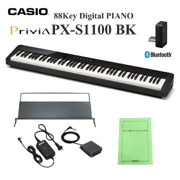 カシオ 電子ピアノ PX-S1100 ブラックの画像
