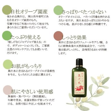 グリーンローション（果汁水）　180ml 化粧品 保湿 乾燥肌 敏感肌 スキンケア 自然派コスメ 日本製 ギフト プレゼント 母の日 敬老の日 誕生日プレゼントの画像