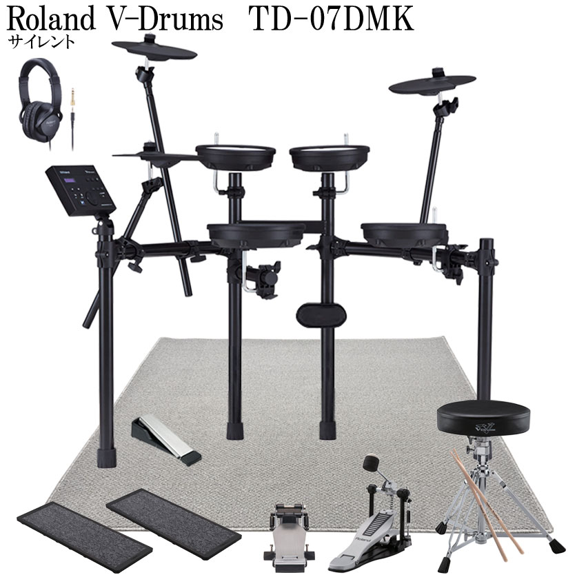 Roland ローランド 電子ドラムセット TD-07DMK V-Drums サイレントセット 防音 防振 静音の画像