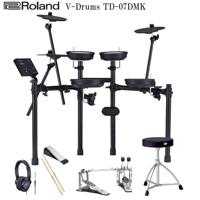 Roland ローランド 電子ドラムセット TD-07DMK V-Drums エレドラ ツインペダルセットの画像