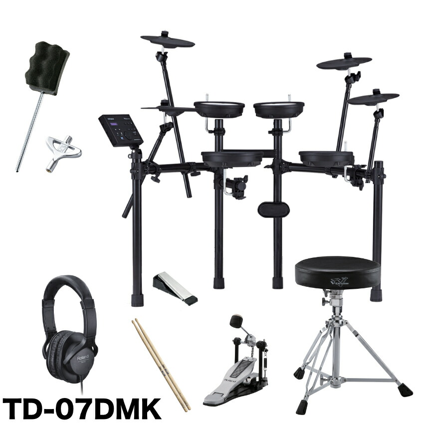 Roland コンパクトな電子ドラム TD-07DMK 3シンバル拡張セットの画像
