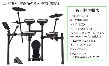 Roland ローランド 電子ドラムセット TD-07KV V-Drums エレドラの画像