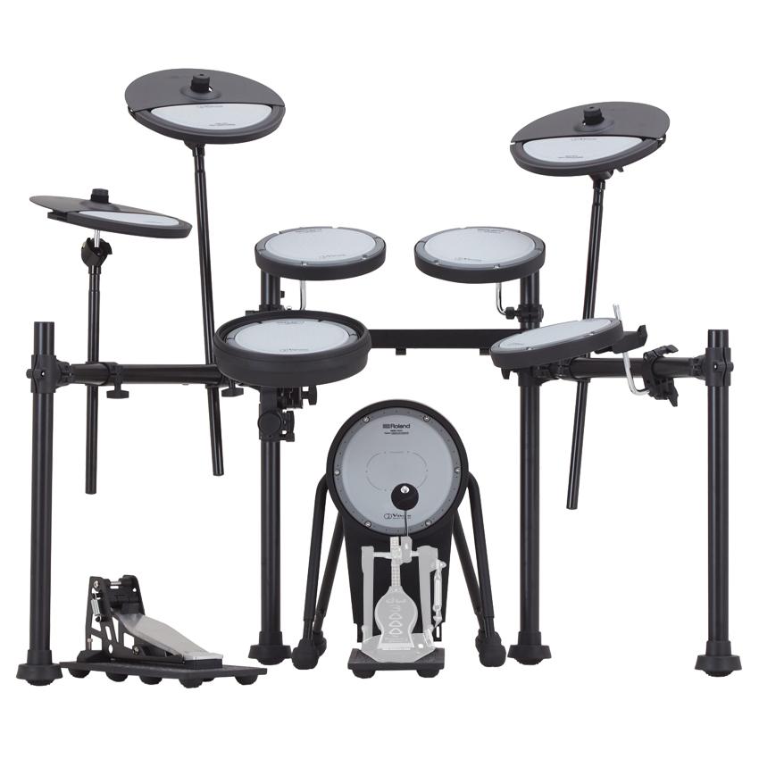 深夜に叩ける静音性 集合住宅でも安心 Roland ローランド 電子ドラムセット VQD106PADS V-Drums Quiet Design 音源モジュール別売の画像