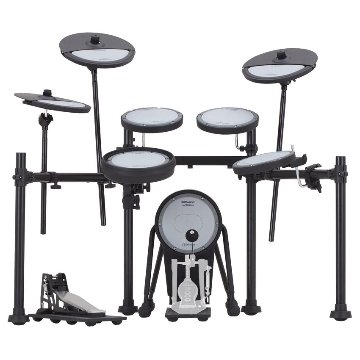 深夜に叩ける静音性 集合住宅でも安心 Roland ローランド 電子ドラムセット VQD106PADS V-Drums Quiet Design 音源モジュール別売の画像