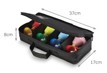 スズキ ベルハーモニー ハンドタイプ 8音 MBH-8 曲集セット ソフトケース BCH-8 付き 鈴木楽器 ミュージックベル ハンドベルの画像