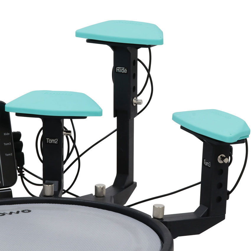 AWOWO アウォウォ MINI JUN PLUS 電子パーカッション ポータブル コンパクト 電子ドラムキット ELEDORA エレドラ メッシュパッド 小さいドラム 簡易の画像