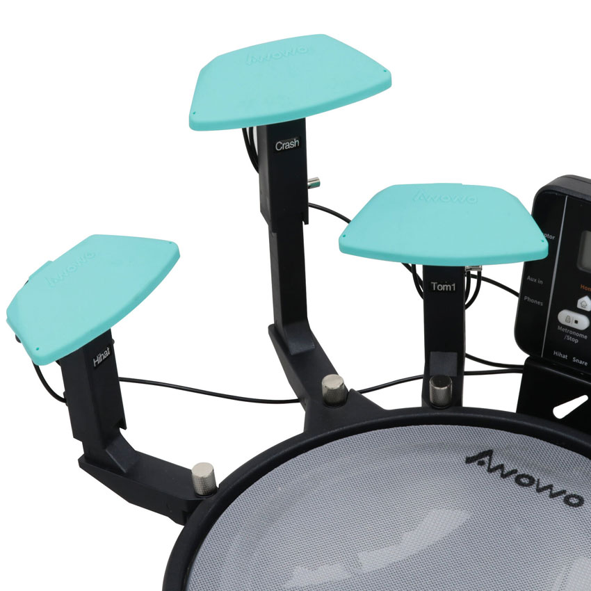 AWOWO アウォウォ MINI JUN PLUS 電子パーカッション ポータブル コンパクト 電子ドラムキット ELEDORA エレドラ メッシュパッド 小さいドラム 簡易の画像