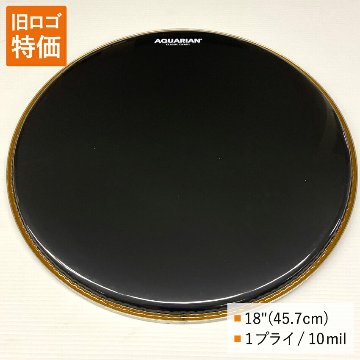 ドラムヘッド 18インチ グロス・ブラック アクエリアン CC18B-BK AQUARIAN バスドラ バスドラム 大太鼓の画像