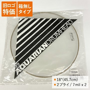 ドラムヘッド 18インチ クリア アクエリアン RSP2-18-Q AQUARIAN フロア フロアタム 大太鼓の画像