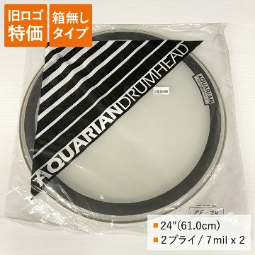 ドラムヘッド 24インチ クリア アクエリアン PF-24-Q AQUARIAN バスドラ 大太鼓の画像