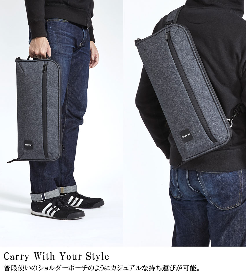 basiner ベイシナー ドラムスティックケース ACME-ST CG Charcoal Grey ACME Stick Bag ドラムスティックバッグの画像