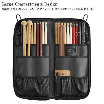 basiner ベイシナー ドラムスティックケース ACME-ST CG Charcoal Grey ACME Stick Bag ドラムスティックバッグの画像