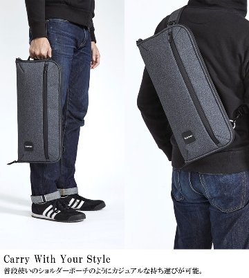 basiner ベイシナー ドラムスティックケース ACME-ST CG Charcoal Grey ACME Stick Bag ドラムスティックバッグの画像
