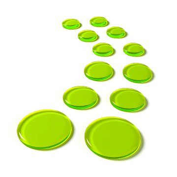 SLAPKLATZ(スラップクラッツ) 詰め替え用ドラムミュート SlapKlatz PRO Refillz Alien Green（エイリアン・グリーン）12個入り 貼り付け・剥がすのも簡単の画像