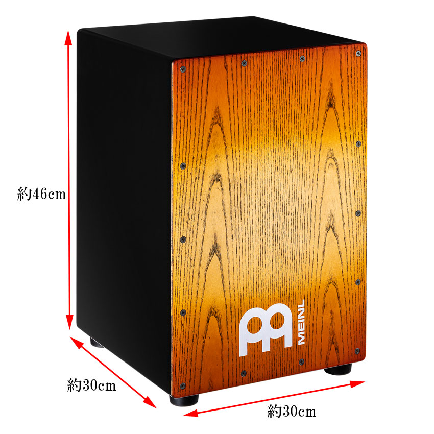 MEINL カホン Headliner Series MCAJ100BK-SAF+ (Sonoran Amber Fade) マイネル ヘッドライナーシリーズ カホン オレンジ 防振マット付きの画像
