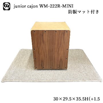 カホン 子供【高さ35cm】222R 響き線付き 本格的な ジュニアカホン ミニカホン 初心者「pearl PCJカホンと同じ小型タイプ」 防振/防音マット付きの画像