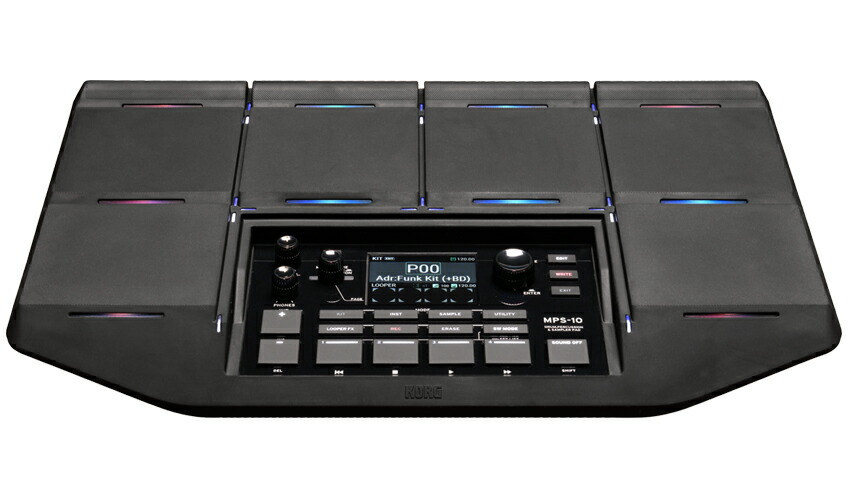 KORG MPS-10 サンプリングパッド 電子パーカッション ドラムパッド 汎用キャリングケース付き サンプラーパッド コルグの画像